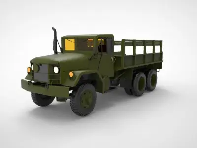 M35 half ton Cargo Truck 3D model