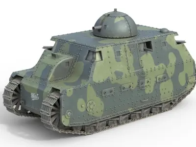 5 Military Vehicles Collection v21 Low-poly 3D model