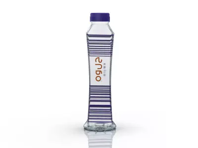 Bottle design for prototyping logo design 3D model