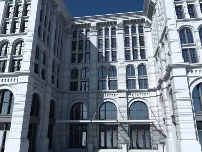 Commercial Building Facade 21 3D model