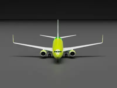 Boeing 737-800 S7 Airlines  Livery 3D model 3D model