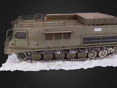 All terrain military vehicle 3D model