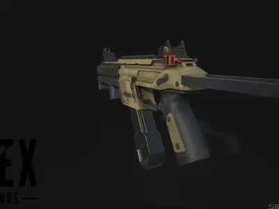 R-99 from apex legends Low-poly 3D model