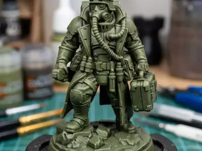 Pre-Supported Grimdark Squad Bundle  7 32mm STL Miniatures 3D print model