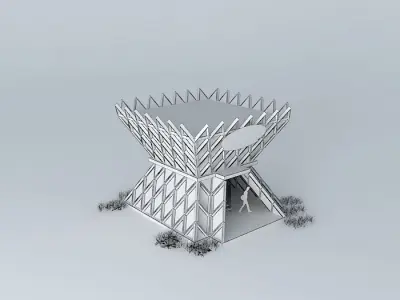 romania int expo pavilion 3D model