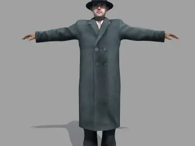 European Man 01 3D model