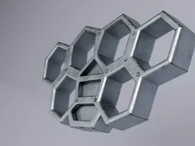 Brass Knuckle Low-poly 3D model
