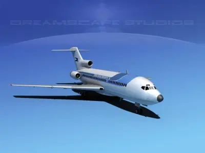 Boeing 727-100 Aerolineas Argentinas 2 3D model