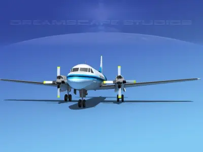 Convair CV-580 Corporate 1 3D model