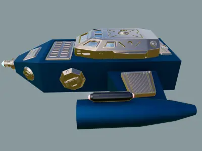 Spaceship Sci-Fi Dropship 3D model 3D model