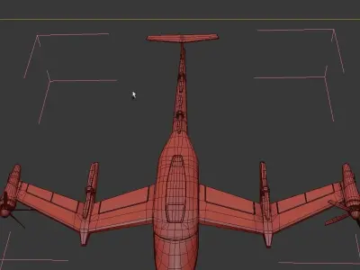 Uber Fly Taxi Drone Vray 3d model 3D model