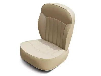 Classic Car Seat  Low-poly 3D model