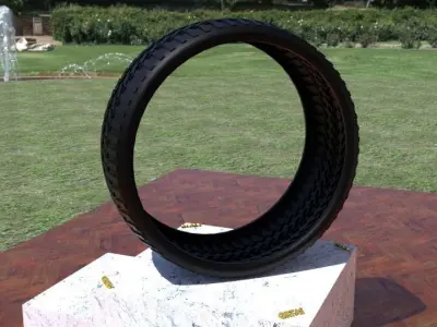 ORTAS TIRE NO 47 GAME READY Low-poly 3D model