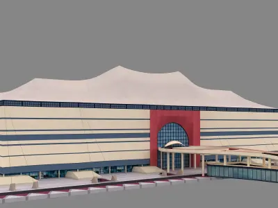 Al Bayt Stadium Qatar 3D model