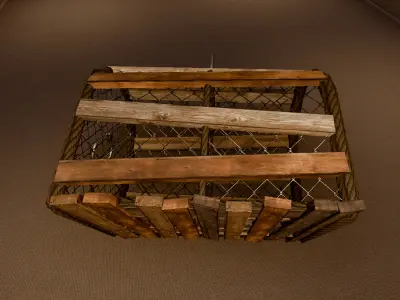 Fish Trap - PBR Low-poly 3D model