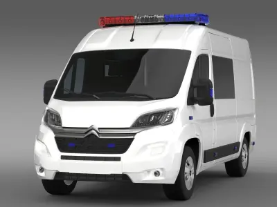Citroen Relay Police 2017 3D model