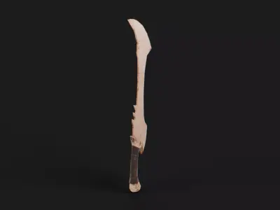 Ancient Fantasy Bone Sword 3D model