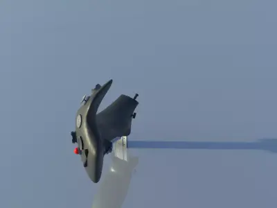 Throttle grip for fighter jet 3D model