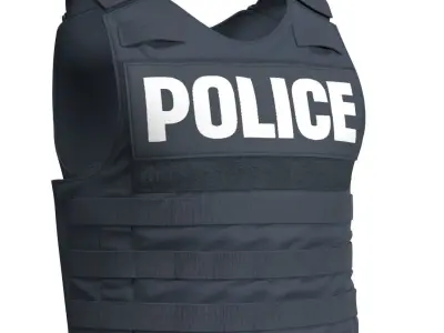 GH Armor Tactical Response Carrier Police Vest - MD 3D model