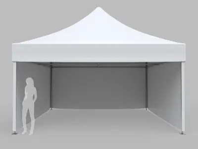 Commercial Tent 5x5 Meters 3D model