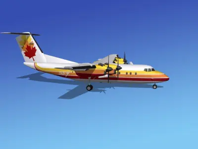 DHC-7 Dehavilland Canada 3D model