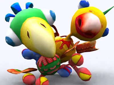 3DRT - Toonpets Birdies  Low-poly 3D model