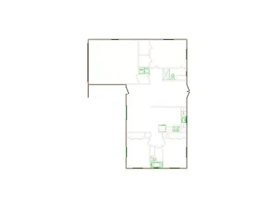 Detailed Exterior Sketch by Interior - 1501-2000 SF - Xactimate 3D model