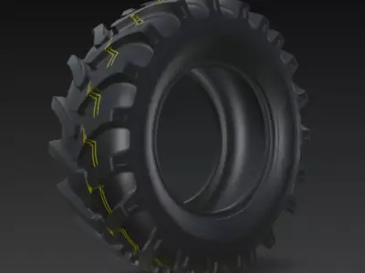 Only Tyre 3d Model 3D model