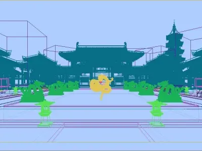 ancient architecture 3D model purchase
