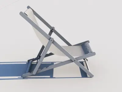 Deck chair 3D model buy