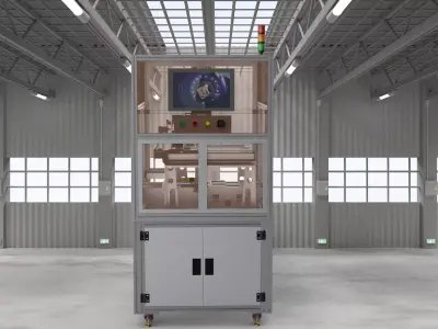 Double station CCD detection machine 3D model