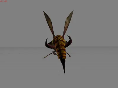 Giant Bee Animal  Low-poly 3D model
