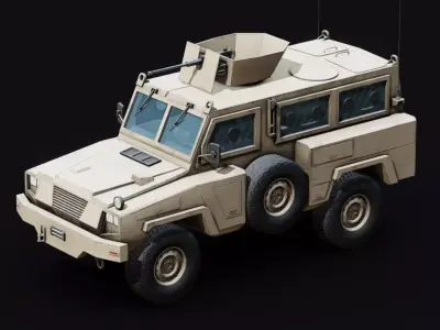 RG-31 Nyala MRAP Low-poly 3D model