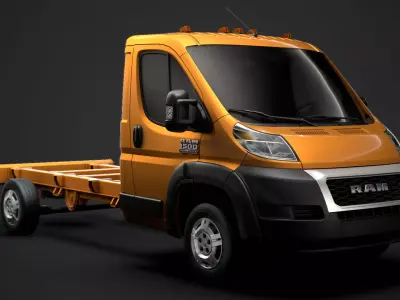 Ram Promaster Chassis Truck Single Cab 3800 WB 2020 3D model