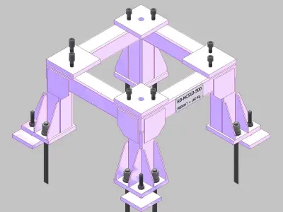 26395-Base for robot NACHI-NC510-Hight 500 3D model