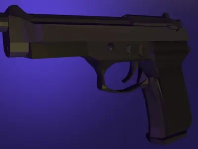 swat low poly rigged and anim Low-poly 3D model