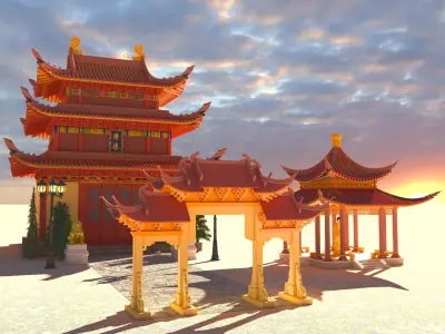 Pagoda 4K 3D model