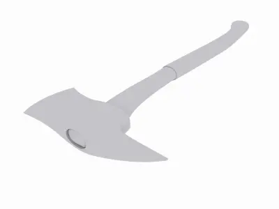 Fire Axe 1 Low-poly 3D model