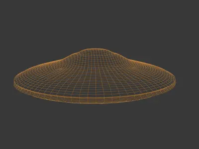 Realistic UFO UAP Ovni Extraterrestial Spaceship 3D model