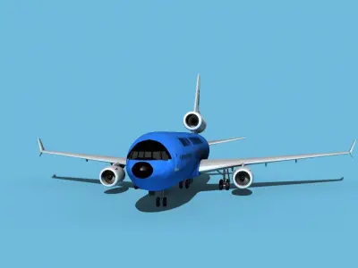McDonnell Douglas MD-11 Braniff 3D model