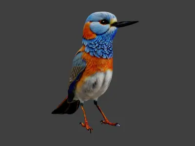 Bird Animal Low-poly 3D model