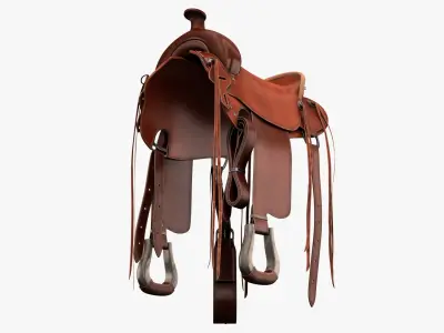 Horse Saddle 8K PBR Textures 3D model
