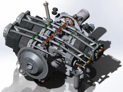 Lycoming IO-360 3D model