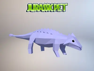 Ankylosaurus jurassic pet Low-poly 3D model