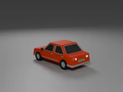 Low Poly Car Free low-poly 3D model