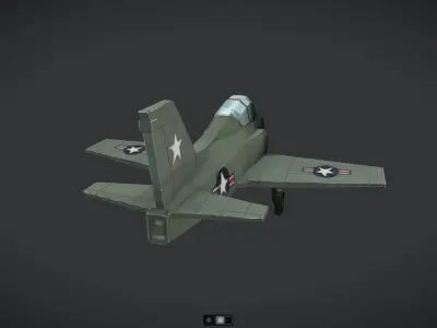 Spacecraft Jet aircraft plane 3dmodel 13 3D model