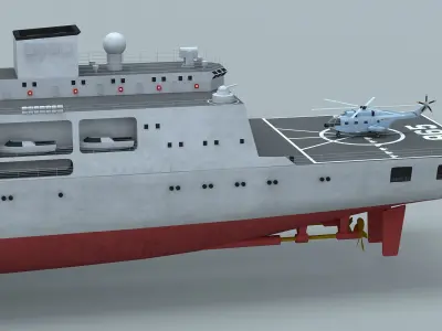 PLA Navy Type 901 Supply Ship 3D model