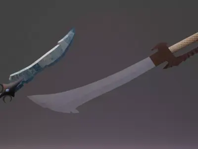 RPG Game Ready Swords Free low-poly 3D model
