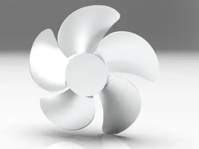 NURBS 5 BLADE PROPELLER OF AZIPOD  3D model