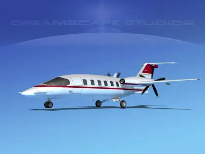 Piaggio P180 Avanti V15 3D model